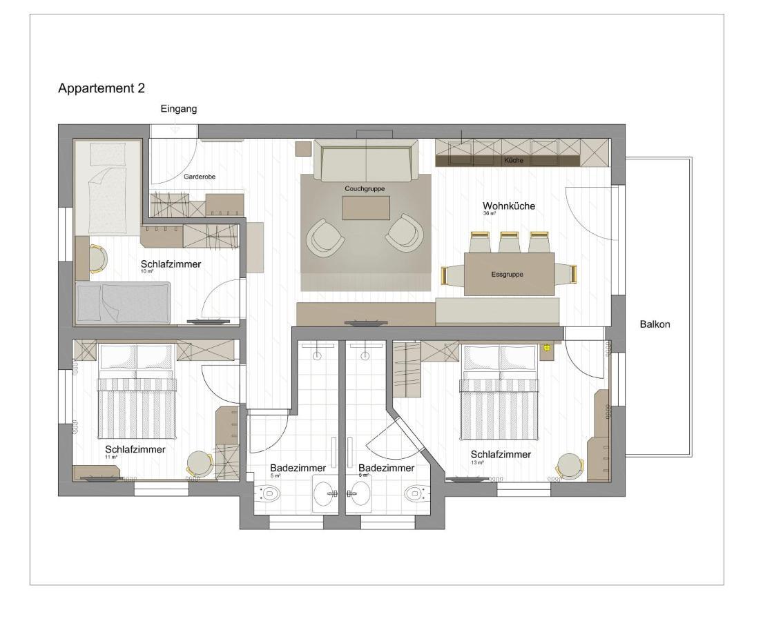 פלאכאו Bergfink Apartments מראה חיצוני תמונה